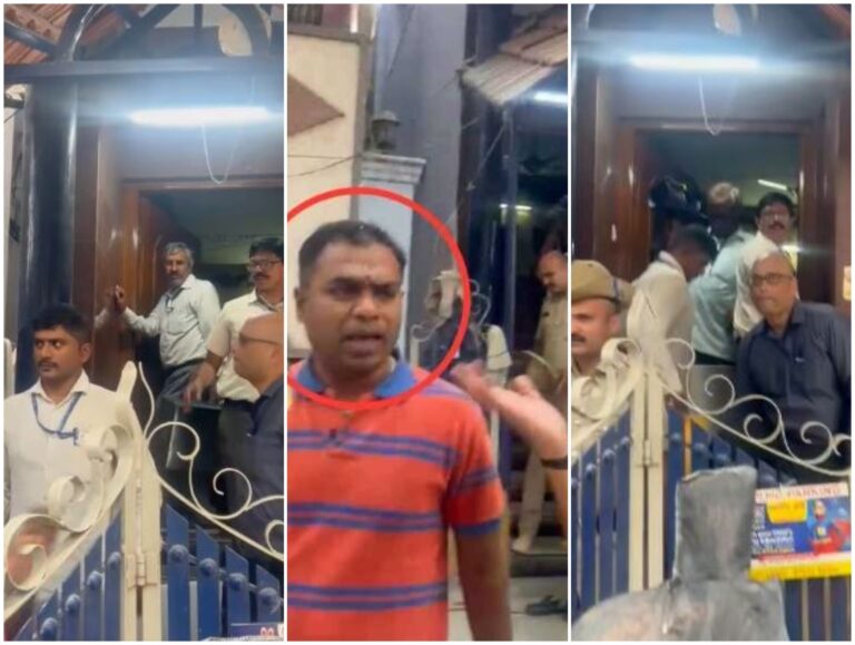 ಚುನಾವಣಾಧಿಕಾರಿಗಳ ಜೊತೆ ಕಾಣಿಸಿಕೊಂಡ ಬಿಜೆಪಿ ಏಜೆಂಟ್: ದೂರು ದಾಖಲಿಸಿದ ಕಾಂಗ್ರೆಸ್ ಅಭ್ಯರ್ಥಿ