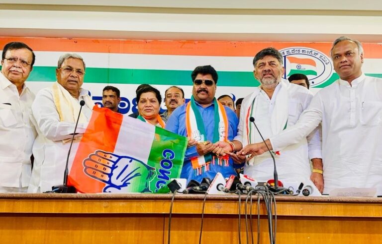 ಬಿಜೆಪಿ ತೊರೆದು ಕಾಂಗ್ರೆಸ್ ಸೇರ್ಪಡೆಯಾದ ಮಾಜಿ ಸಚಿವ ಮಾಲೀಕಯ್ಯ ಗುತ್ತೇದಾರ್