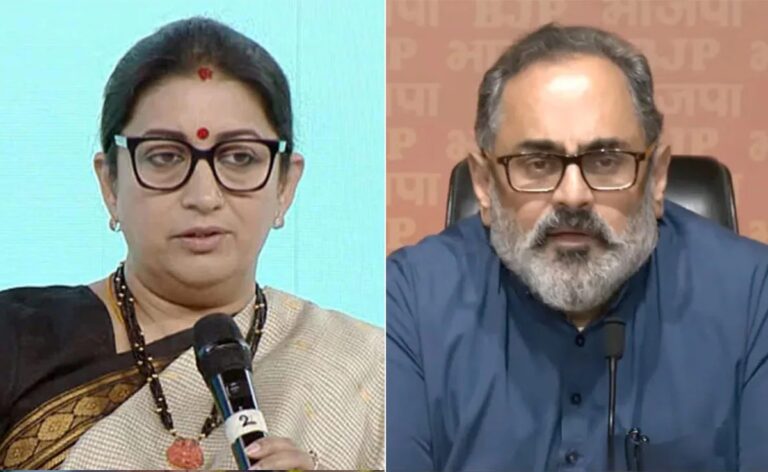 ಮೋದಿ ಸಂಪುಟ: ಸ್ಮೃತಿ ಇರಾನಿ, ಅನುರಾಗ್ ಠಾಕೂರ್, ರಾಜೀವ್‌ಗಿಲ್ಲ ಸ್ಥಾನ!