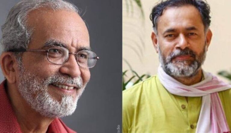 NCERT ಪರಿಷ್ಕೃತ ಪಠ್ಯ ಪುಸ್ತಕದಿಂದ ತಮ್ಮ ಹೆಸರು ಕೈ ಬಿಡಲು ಆಗ್ರಹಿಸಿದ ಯೋಗೇಂದ್ರ ಯಾದವ್, ಸುಹಾಸ್ ಪಾಲ್ಶಿಕರ್