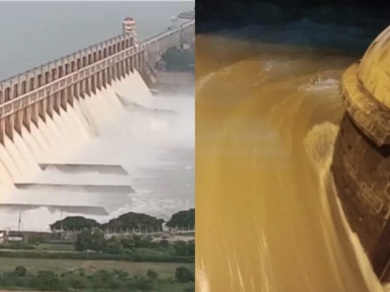 ಕೊಚ್ಚಿಹೋದ ತುಂಗಭದ್ರಾ ಅಣೆಕಟ್ಟು ಕ್ರೆಸ್ಟ್ ಗೇಟ್; ಡಿಸಿಎಂ ಡಿಕೆ ಶಿವಕುಮಾರ್ ಪರಿಶೀಲನೆ, ನದಿ ಪಾತ್ರದಲ್ಲಿ ಕಟ್ಟೆಚ್ಚರ