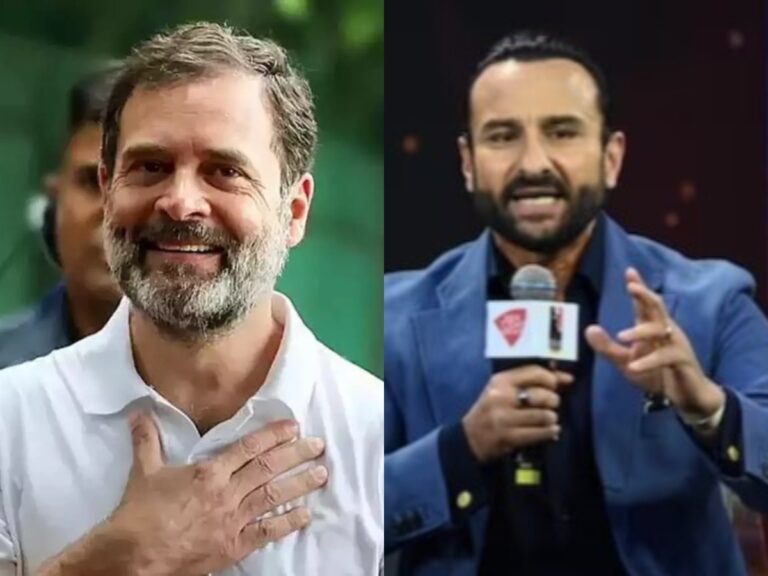 ತಮ್ಮ ಬಗೆಗಿನ ಜನರ ಗ್ರಹಿಕೆಯನ್ನು ರಾಹುಲ್ ಗಾಂಧಿ ಬದಲಾಯಿಸಿದ್ದಾರೆ: ನಟ ಸೈಫ್ ಅಲಿ ಖಾನ್