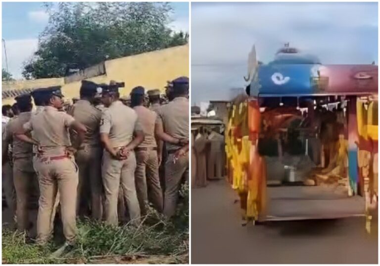 ಗ್ರಾಮದ ಮುಖ್ಯ ರಸ್ತೆಯಲ್ಲಿ ದಲಿತ ಮಹಿಳೆಯ ಶವಯಾತ್ರೆಗೆ ಸವರ್ಣೀಯರಿಂದ ಅಡ್ಡಿ : ಜಾತಿ ದೌರ್ಜನ್ಯಕ್ಕೆ ಪೊಲೀಸರ ಬೆಂಬಲ ಆರೋಪ