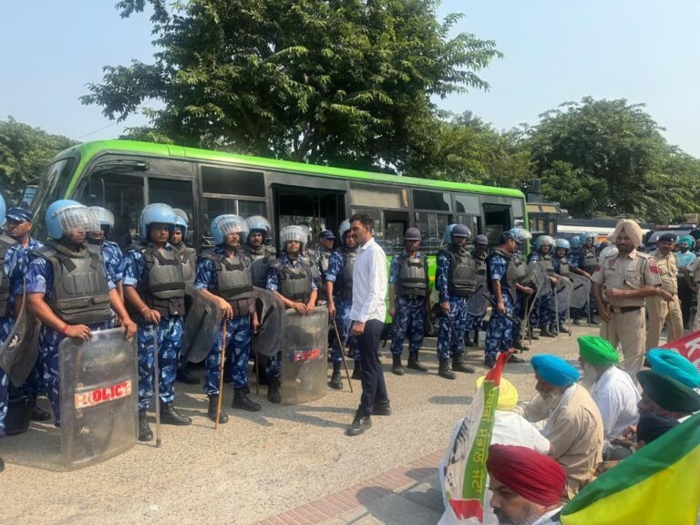 ಭತ್ತ ಖರೀದಿ ವಿಳಂಬ ,ಪಂಜಾಬ್ ರೈತ, ಪ್ರತಿಭಟನಾ ರ‍್ಯಾಲಿ,ಬಂಧನ, Paddy purchase delay, Punjab farmer, protest rally, arrest,