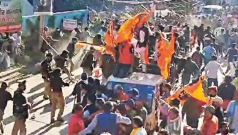 ಉತ್ತರಾಖಂಡ , ಹಿಂಸಾಚಾರ, ಮಸೀದಿ ವಿರೋಧಿ ಪ್ರತಿಭಟನೆ, ಮುಸ್ಲಿಂ, ಅಂಗಡಿ, ಧ್ವಂಸ,Uttarakhand, violence, anti-mosque protest, Muslim, shop, vandalism,