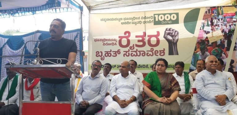 ಚನ್ನರಾಯಪಟ್ಟಣ ರೈತ ಹೋರಾಟಕ್ಕೆ ನಟ ಪ್ರಕಾಶ್ ರಾಜ್ ಬೆಂಬಲ