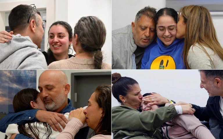 477 ದಿನಗಳ ಸೆರೆವಾಸದ ನಂತರ ತಮ್ಮವರನ್ನು ಸೇರಿಕೊಂಡ ಇಸ್ರೇಲ್ ಒತ್ತೆಯಾಳುಗಳು