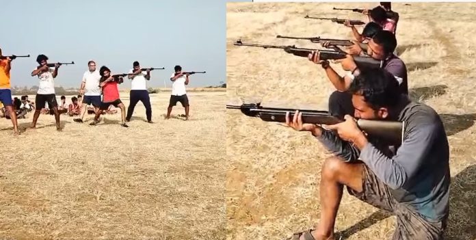 ಧಾರವಾಡ, 186, ಯುವಕ, ಬಂದೂಕು ತರಬೇತಿ, ಶ್ರೀರಾಮಸೇನೆ, Dharwad, 186, young man, gun training, Sri Rama Sena, Sri Rama Sena