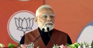 ಭಾ‍‍‍ಷಣದ ವೇಳೆ ಕೈಕೊಟ್ಟ, ಟೆಲಿಪ್ರಾಂಪ್ಟರ್, ಪ್ರಧಾನಿ ಮೋದಿ, ಕಕ್ಕಾಬಿಕ್ಕಿ, Handshake during speech, teleprompter, Prime Minister Modi,