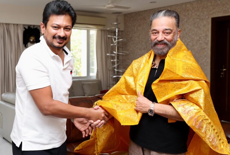 ಡಿಎಂಕೆಯಿಂದ ರಾಜ್ಯಸಭೆಗೆ ಕಮಲ್ ಹಾಸನ್; ಅಭಿನಂದಿಸಿದ ಡಿಸಿಎಂ ಉದಯನಿಧಿ ಸ್ಟಾಲಿನ್