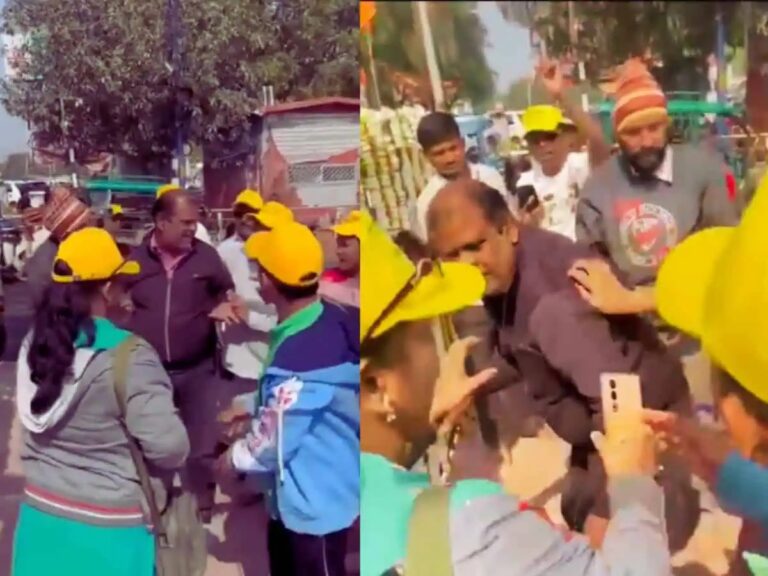 ಮುಸ್ಲಿಂ ಮಾರ್ಗದರ್ಶಿಗೆ ಶಿವಾಜಿ ಪ್ರತಿಮೆ ಮುಂದೆ ನಡುಬಗ್ಗಿಸಿ ನೆಲದ ಮೇಲೆ ಮೂಗು ಉಜ್ಜುವಂತೆ ಒತ್ತಾಯಿಸಿದ ಪ್ರವಾಸಿಗರ ಗುಂಪು