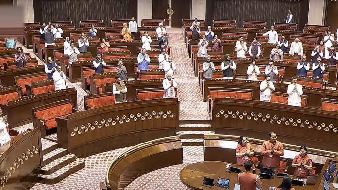 ಮತದಾರರ ಗುರುತಿನ ಚೀಟಿ, ಚರ್ಚೆ, ನಕಾರ, ರಾಜ್ಯಸಭೆ, ಹೊರನಡೆ, ಪ್ರತಿಪಕ್ಷ, Voter ID card, debate, denial, Rajya Sabha, walkout, opposition,