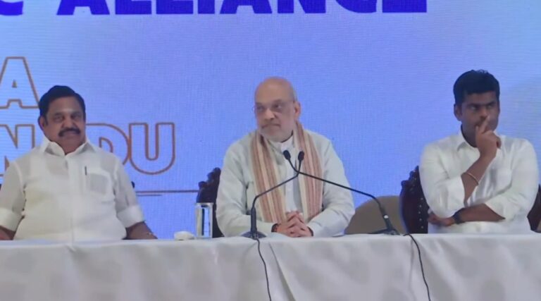 ಎಐಎಡಿಎಂಕೆ ಜೊತೆ ಮೈತ್ರಿ ಘೋಷಿಸಿದ ಬಿಜೆಪಿ; ಎಡಪ್ಪಾಡಿ ಪಳನಿಸ್ವಾಮಿ ಮುಖ್ಯಮಂತ್ರಿ ಅಭ್ಯರ್ಥಿ