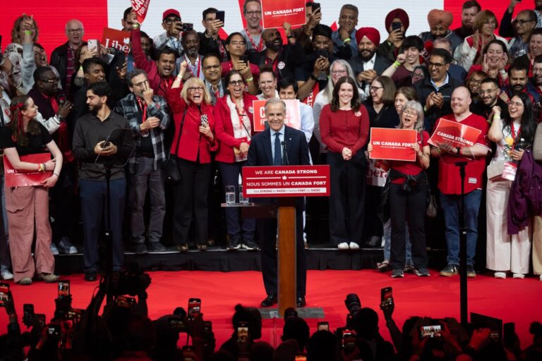 ಕೆನಡಾ ಫೆಡರಲ್‌ ಚುನಾವಣೆ: ಪ್ರಧಾನಿ ಮಾರ್ಕ್ ಕಾರ್ನಿಯ ಲಿಬರಲ್‌ ಪಕ್ಷಕ್ಕೆ ಮುನ್ನಡೆ