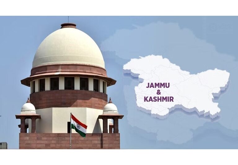 ಜಮ್ಮು ಮತ್ತು ಕಾಶ್ಮೀರಕ್ಕೆ ರಾಜ್ಯ ಸ್ಥಾನಮಾನ ಮರುಸ್ಥಾಪಿಸುವ ಮನವಿಗೆ ಕೇಂದ್ರಕ್ಕೆ ಪ್ರತಿಕ್ರಿಯೆ ಕೇಳಿದ ಸುಪ್ರೀಂ ಕೋರ್ಟ್