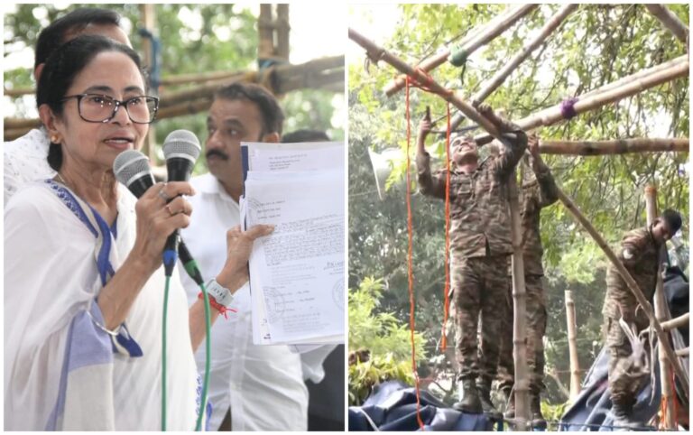 ಟಿಎಂಸಿ ಪ್ರತಿಭಟನಾ ವೇದಿಕೆ ತೆರವುಗೊಳಿಸಿದ ಸೇನೆ: ಬಿಜೆಪಿ ವಿರುದ್ಧ ಮಮತಾ ಬ್ಯಾನರ್ಜಿ ವಾಗ್ದಾಳಿ