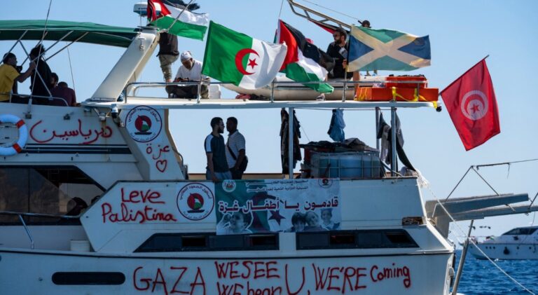 ನೆರವು ಹೊತ್ತು ಗಾಝಾ ತೀರ ಸಮೀಪಿಸುತ್ತಿರುವ ‘ಸುಮುದ್ ಫ್ಲೋಟಿಲ್ಲಾ’ ತಂಡ: ಇಸ್ರೇಲ್ ದಿಗ್ಬಂಧನ ಮುರಿಯುವ ಶಪಥ