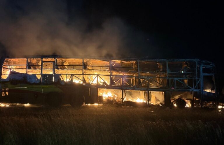 ಹೈದರಾಬಾದ್‌ನಿಂದ ಬೆಂಗಳೂರಿಗೆ ಬರುತ್ತಿದ್ದ ಬಸ್ ಬೆಂಕಿಗಾಹುತಿ : 20ಕ್ಕಿಂತ ಹೆಚ್ಚು ಜನರು ಸಜೀವ ದಹನ