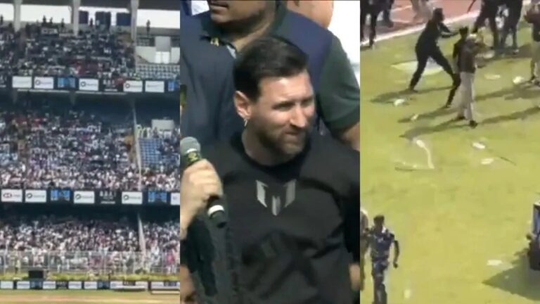 ಮೆಸ್ಸಿ ನೋಡಲು 25 ಸಾವಿರ ರೂ. ಪಾವತಿಸಿದವರಿಗೆ ನಿರಾಶೆ; ಕೋಪಗೊಂಡ ಅಭಿಮಾನಿಗಳಿಂದ ಕ್ರೀಡಾಂಗಣದಲ್ಲಿ ದಾಂಧಲೆ