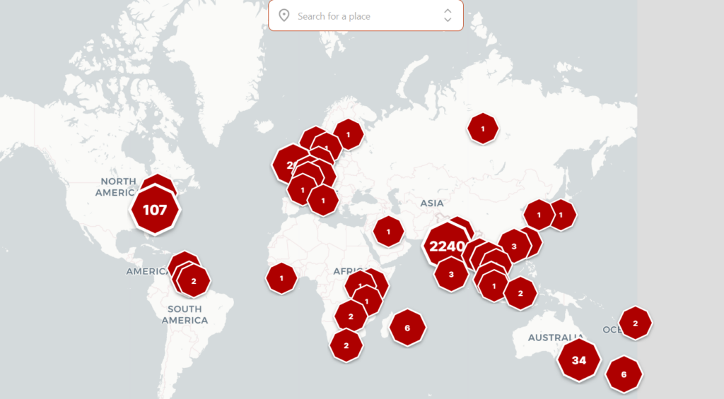 ವಿಶ್ವದಾದ್ಯಂತ ಆರೆಸ್ಸೆಸ್ ಹೊಂದಿರುವ ಅಂಗಸಂಸ್ಥೆಗಳು