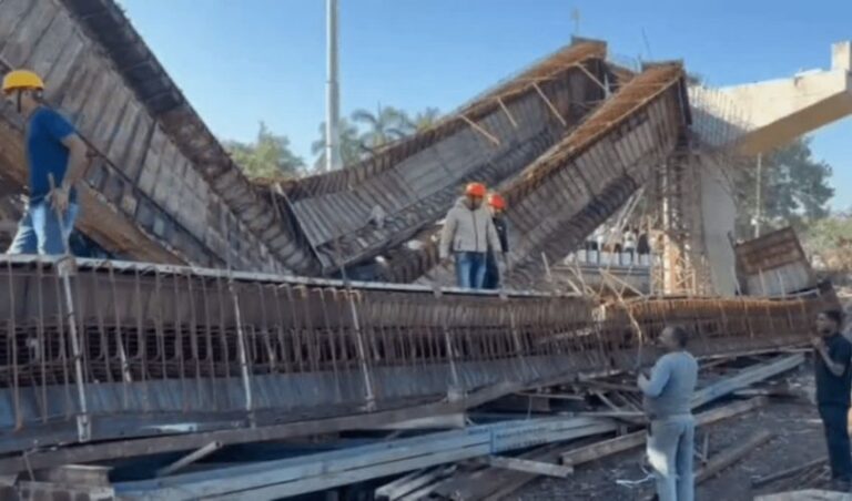 ಗುಜರಾತ್‌ನ ವಲ್ಸಾದ್‌ನಲ್ಲಿ ನಿರ್ಮಾಣ ಹಂತದ ಸೇತುವೆ ಕುಸಿದು ಐವರು ಕಾರ್ಮಿಕರಿಗೆ ಗಾಯ