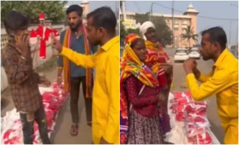 ‘ಇದು ಹಿಂದೂ ರಾಷ್ಟ್ರ, ಇಲ್ಲಿ ಕ್ರಿಶ್ಚಿಯನ್ ಸಾಮಗ್ರಿಗಳ ಮಾರಾಟಕ್ಕೆ ಅವಕಾಶವಿಲ್ಲ’ : ಸಾಂತಾ ಟೋಪಿ ಮಾರಾಟಗಾರರಿಗೆ ದುಷ್ಕರ್ಮಿಗಳಿಂದ ಕಿರುಕುಳ