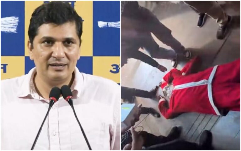 ದೆಹಲಿ ವಾಯು ಮಾಲಿನ್ಯದಿಂದ ಸಾಂತಾ ಕ್ಲಾಸ್ ಮೂರ್ಛೆ ಹೋದ ವಿಡಿಯೋ ಹಂಚಿಕೆ : ಎಎಪಿಯ ಸೌರಭ್ ಭಾರದ್ವಾಜ್ ಸೇರಿ ಮೂವರ ವಿರುದ್ಧ ಪ್ರಕರಣ ದಾಖಲು