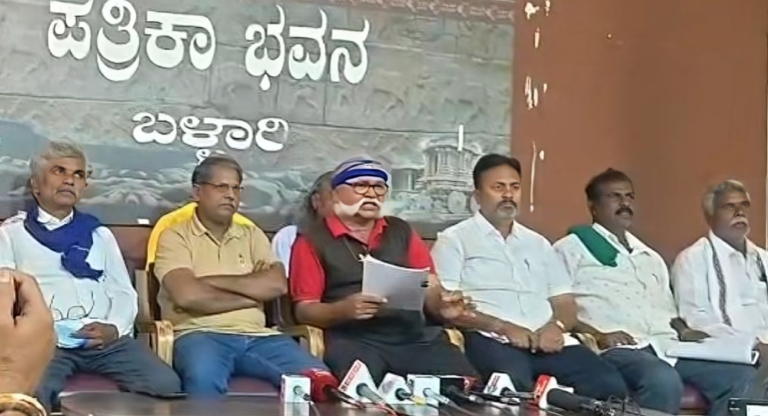 ಬಳ್ಳಾರಿ| ಬಂಡಿಹಟ್ಟಿ-ದಾನಪ್ಪ ಬೀದಿ ಬಡರೈತರ ಮೇಲೆ ದೌರ್ಜನ್ಯ; ಪ್ರತಾಪರೆಡ್ಡಿ ವಿರುದ್ಧ ಕಾನೂನು ಕ್ರಮಕ್ಕೆ ಆಗ್ರಹ