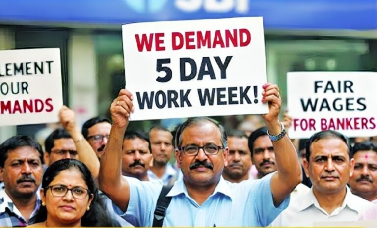 ವಾರದಲ್ಲಿ 5 ದಿನಗಳ ಕೆಲಸ ಜಾರಿಗೆ ಒತ್ತಾಯ: ಬ್ಯಾಂಕ್‌ ನೌಕರರಿಂದ ಇಂದು ಮುಷ್ಕರ