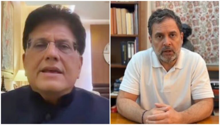 ಭಾರತ-ಅಮೆರಿಕ ವ್ಯಾಪಾರ ಒಪ್ಪಂದ : ಪಿಯೂಷ್ ಗೋಯಲ್-ರಾಹುಲ್ ಗಾಂಧಿ ನಡುವೆ ವಾಕ್ಸಮರ