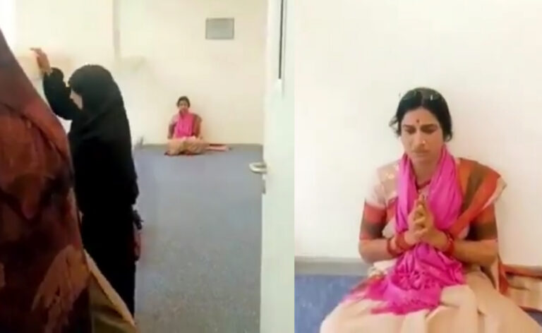ಮುಸ್ಲಿಂ ಮಹಿಳೆಯರು ‘ನಮಾಜ್’ ಮಾಡುತ್ತಿದ್ದ ಕೊಠಡಿಯಲ್ಲಿ ಮಂತ್ರ ಪಠಿಸಿದ ಬಿಜೆಪಿ ನಾಯಕಿ ಮಾಧವಿ ಲತಾ
