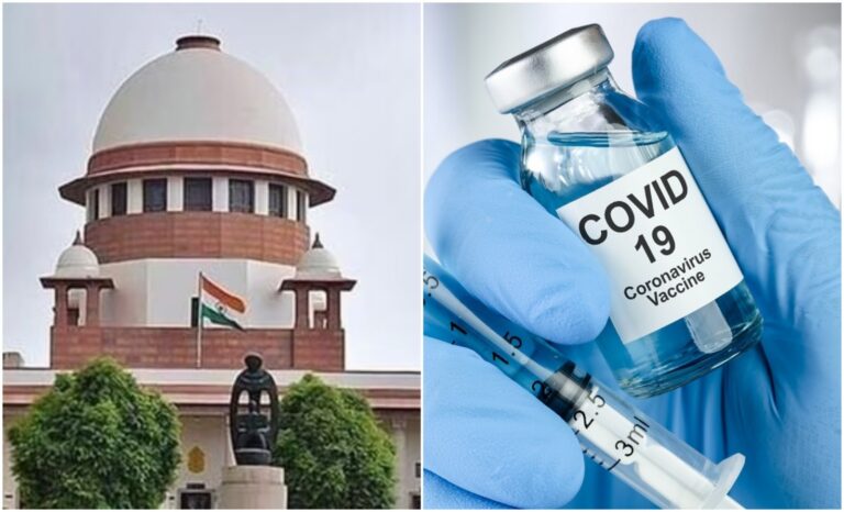 ಕೋವಿಡ್ ಲಸಿಕೆ ಕೆಲ ಸಾವುಗಳಿಗೆ ಕಾರಣವಾಗಿದೆ ಎಂದು ಅಧಿಕೃತ ದತ್ತಾಂಶ ತೋರಿಸಿದೆ, ಸರ್ಕಾರ ಜವಾಬ್ದಾರಿಯಿಂದ ನುಣುಚಿಕೊಳ್ಳಲು ಸಾಧ್ಯವಿಲ್ಲ : ಸುಪ್ರೀಂ ಕೋರ್ಟ್