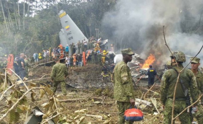 100ಕ್ಕೂ ಹೆಚ್ಚು ಸೈನಿಕರಿದ್ದ ಕೊಲಂಬಿಯಾ ವಾಯುಪಡೆಯ ವಿಮಾನ ಪತನ : 66 ಮಂದಿ ಸಾವು