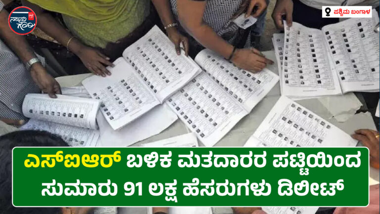 ಪಶ್ಚಿಮ ಬಂಗಾಳ| ಎಸ್‌ಐಆರ್ ಬಳಿಕ ಮತದಾರರ ಪಟ್ಟಿಯಿಂದ ಸುಮಾರು 91 ಲಕ್ಷ ಹೆಸರುಗಳು ಡಿಲೀಟ್