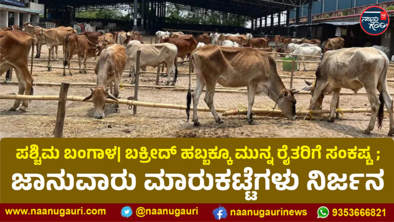 ಪಶ್ಚಿಮ ಬಂಗಾಳ| ಬಕ್ರೀದ್‌ ಹಬ್ಬಕ್ಕೂ ಮುನ್ನ ರೈತರಿಗೆ ಸಂಕಷ್ಟ; ಜಾನುವಾರು ಮಾರುಕಟ್ಟೆಗಳು ನಿರ್ಜನ