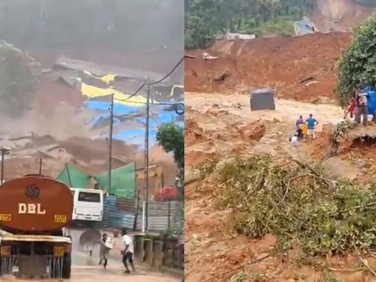 ಸುರಂಗ ರಸ್ತೆ ಕಾಮಗಾರಿ ವೇಳೆ ವಯನಾಡಿನಲ್ಲಿ ಭೂಕುಸಿತ: ಜನರು ಜೀವ ಉಳಿಸಿಕೊಳ್ಳಲು ಓಡಿದ ಭಯಾನಕ ದೃಶ್ಯ ಸೆರೆ