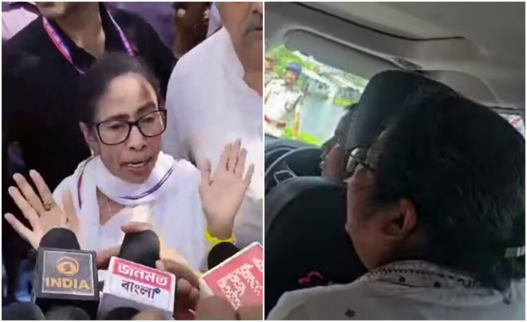 ಪ.ಬಂಗಾಳ : ಮಮತಾ ಬ್ಯಾನರ್ಜಿ ಕಾರಿನ ಮೇಲೆ ದಾಳಿ; ಕಲ್ಲು, ಚಪ್ಪಲಿ ತೂರಿದ ಗುಂಪು