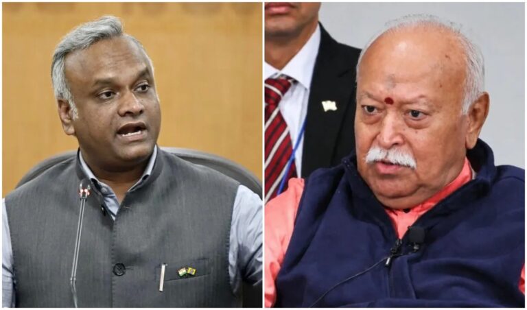 ಸ್ವದೇಶದಲ್ಲಿ ಹಿಂದೂ ರಾಷ್ಟ್ರ, ವಿದೇಶದಲ್ಲಿ ಒಳಗೊಳ್ಳುವಿಕೆ ಮಂತ್ರ : ಆರ್‌ಎಸ್‌ಎಸ್‌ ದ್ವಂದ್ವ ನಿಲುವು ಪ್ರಶ್ನಿಸಿದ ಪ್ರಿಯಾಂಕ್ ಖರ್ಗೆ