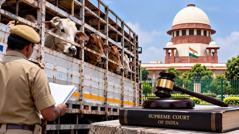 ದಾಖಲೆ ಇಲ್ಲದ ಮಾತ್ರಕ್ಕೆ ಜಾನುವಾರು ಸಾಗಾಟ ‘ವಧೆಗಾಗಿ’ ಎಂದು ಊಹಿಸಲಾಗದು: ಸುಪ್ರೀಂ ಕೋರ್ಟ್